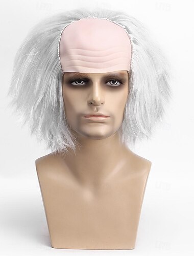  Peruki Cosplay Złoty Kręcone Prosta Włosie synetyczne Krótkie Peruki Męskie Peruki Na imprezę