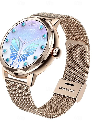  G208 Smart Watch 1,19 Zoll Smartwatch Fitness Laufuhr Kabelloser Schrittzähler Anruferinnerung Aktivitätstracker Kompatibel mit Android iOS Damen Herren Lange Standby-Freisprechanrufe Wasserdicht
