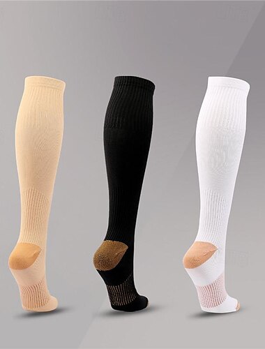  Calcetines de compresión Calcetines Deportivos Calcetines para correr 1 Par Básico Hombre Calcetines A prueba de resbalones Transpirable Reductor del Sudor Cómodo Entrenamiento de gimnasio Baloncesto