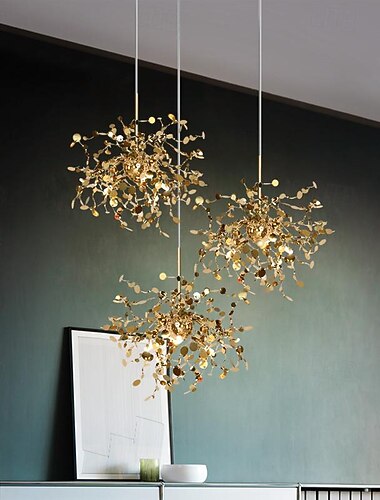  3-Light 40 cm Design unico Luci Pendenti Acciaio inossidabile Stile nordico 110-120V 220-240V