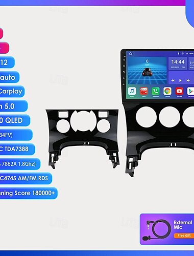  Android 12 для peugeot 3008 2009-2015 2 din android 4g автомагнитола мультимедийный плеер видео стерео навигация стерео