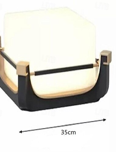  luci da parete per esterni a led bianco caldo 22/35 / 60cm luci per pali per recinzione esterne impermeabili ip65 quadrate piatte per recinzione da giardino