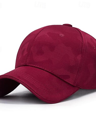  Bărbați Șapcă de baseball Palarie de soare Căciulă de camioner Negru Alb Poliester Modă Casual Stradă Zilnic camuflaj Simplu Ajustabile Cremă Cu Protecție Solară Respirabil