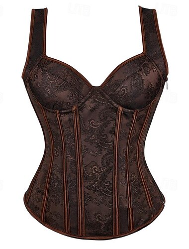  Rückenfreies Korsett für Karneval, Date, Club, Luxus-Retro-Blumen-Outfits für Zuhause