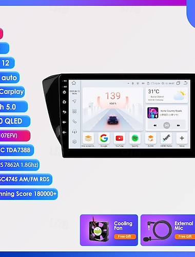  Android 12 автомагнитола мультимедиа для Volkswagen skoda Octavia 3 2015-2019 видеоплеер навигация GPS