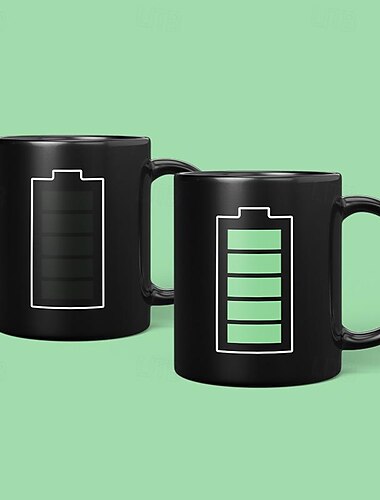  Kaffeetasse mit Wärmeregulierung – Geschenk für Gamer, Nerds, Männer und Liebhaber von Retro-Spielen der 90er – 401–500 ml