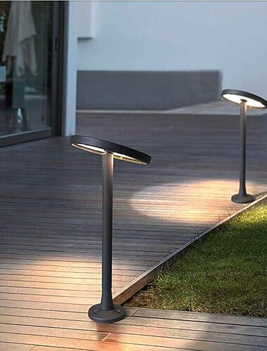  أضواء الجدار LED الخارجية، أبيض دافئ 75 سم، ضوء مسار مستدير قابل للتعديل 18 وات 3000 كلفن مقاوم للماء IP65، حديقة الفناء، الحديقة، الشرفة، بارك بولارد لايت