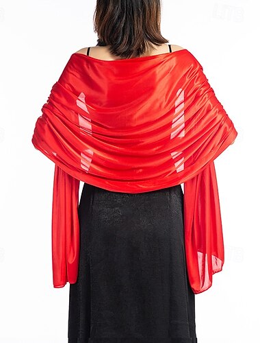  Женская накидка Элегантный стиль Без рукавов Полиэстер Свадебные накидки С Чистый цвет Назначение Для вечеринок Весна лето