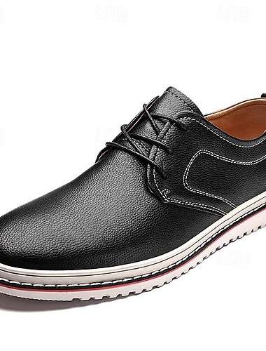  Marineblaue Freizeitschuhe für Herren – stilvolle Oxfords aus Leder mit Schnürung und weißer Sohle für Business und Alltag