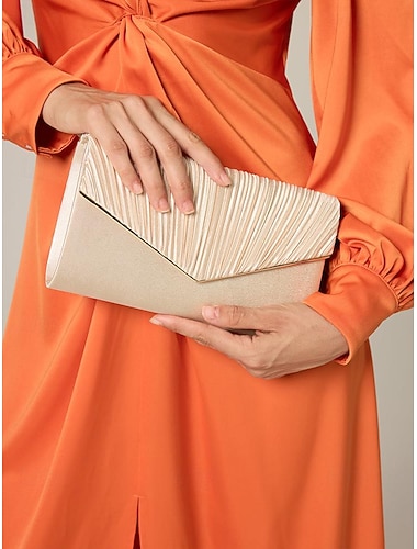  γυναικεία κομψή μπεζ τσάντα clutch με αποσπώμενο λουράκι αλυσίδας – ευέλικτο βραδινό τσαντάκι για γάμους, πάρτι και επίσημες εκδηλώσεις