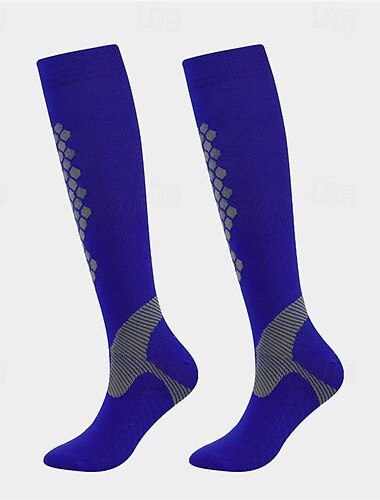  Kompressionsstrümpfe Sportsocken laufsocken 1 Paar Farbblock Herren Socken Rutschfest Atmungsaktiv Schweißableitend Komfortabel Fitnesstraining Basketball Laufen Joggen Radsport Sport Farbblock