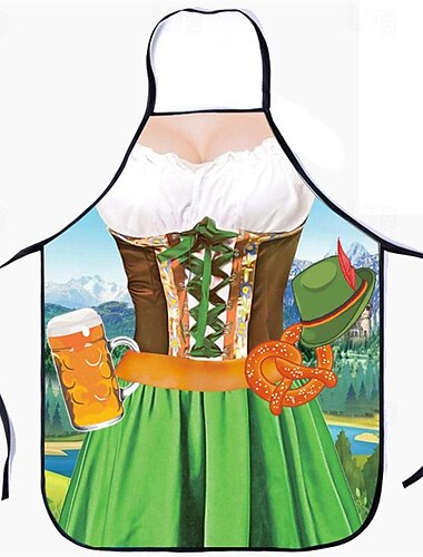  oktoberfest mardi gras förkläde par matlagning förkläden tysk fest kostym för bbq bakning kock kök presenter