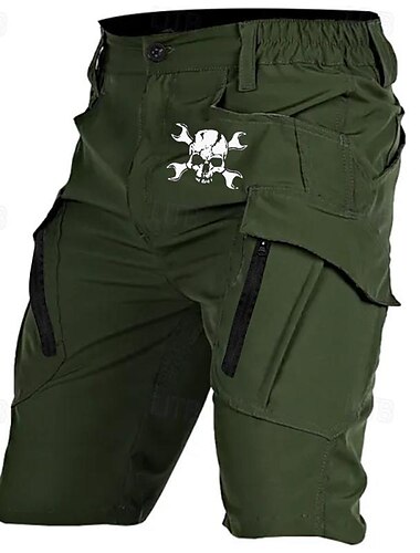  Herren Grafik-Drucke Cargo Shorts Kurze Hosen Arbeitsshorts Mittlere Taillenlinie Strassenmode Neuheit Casual Täglich Ausgehen Kordelzug Seitentaschen Elastische Taille Designer Bekleidung