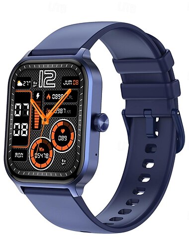  696 P85 Smartwatch 1.93 Zoll Smart Band Fitness-Armband Bluetooth Schrittzähler Anruferinnerung Schlaf-Tracker Kompatibel mit Android iOS Damen Herren Freisprechanrufe Nachrichtenerinnerung IP 67