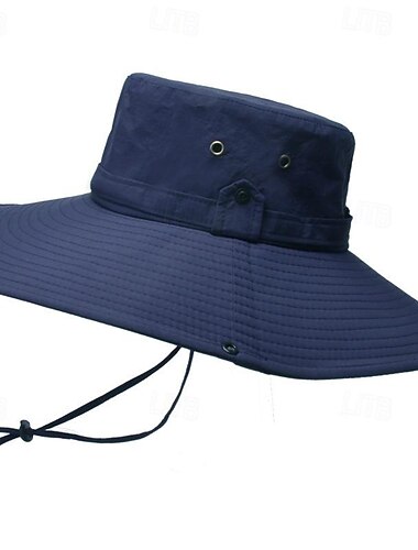  Unisex Sonnenhut Eimerhut Boonie-Hut Wasserdicht UV Schutz für Angeln Strand Camping / Wandern / Höhlenforschung Einfarbig Polyester Sommer Frühling