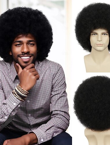  perruque afro pour homme pour soirée disco rocker des années 70 perruque afro noire pour hommes et femmes perruques afro unisexes pour adultes pour un usage quotidien et de fête (noir) perruques de