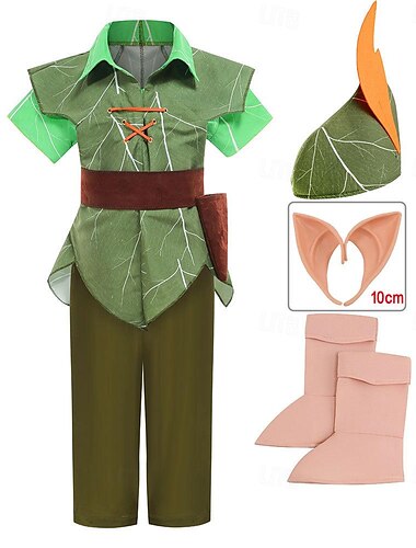  Peter Pan Cosplay kostuum Thema feestkostuum Cosplay Film cosplay for Jongens Voor meisjes Kinderen Carnaval Maskerade Evenement / Feest Festival