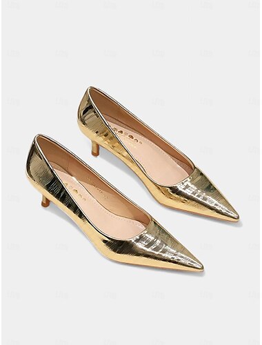  Silberne Pumps mit spitzer Spitze für Damen – elegante Hochzeits- und Partyschuhe, stylische Stiletto-Pumps