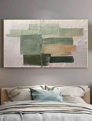  abstraktes Ölgemälde handgemalt beige braun und grün Malerei handgemachte braun Wabi Sabi Kunstwerk Ölgemälde handgemalt strukturierte Ölgemälde beige Ölgemälde abstrakte Leinwand Kunst modernes Dekor