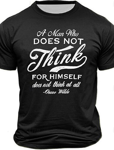 Herre Ord / setning Morsom T skjorte Kortermet T skjorte 3D-utskrift Crew-hals Skjorte Årgang Kul Fest Ferie Svart Hvit Rød Sommer Vår Klær S M L XL XXL XXXL