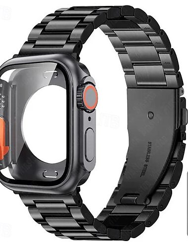  Sportarmband Kompatibel mit Apple Watch Armband 40mm 41mm 44mm 45 mm mit Entfernungswerkzeug Stoßresistent Edelstahl Ersatzarmband für iwatch Series 9 8 7 6 5 4 SE