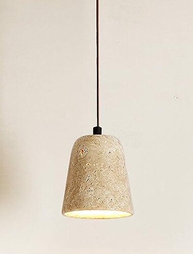  lampada a sospensione a led bianco caldo 1-luce nordico vintage pietra lampada a sospensione ristorante bar lampadario lampada a sospensione a testa singola per apparecchi di illuminazione corridoio