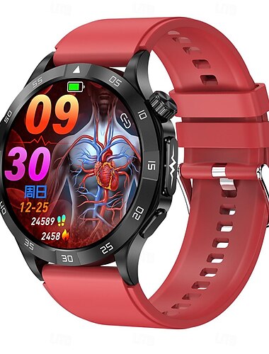  et381 Smart Watch 1,43 Zoll AMOLED HD Bildschirm Bluetooth Anruf annehmen/tätigen EKG Blutdruck Gesundheitsüberwachung SOS Fitness Tracker