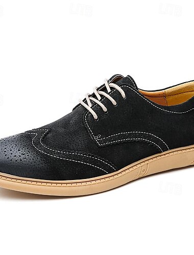  Herren-Oxford-Schuhe aus Wildleder im Brogue-Stil – stilvolle und bequeme Schnürschuhe für Freizeit- und Abendgarderobe