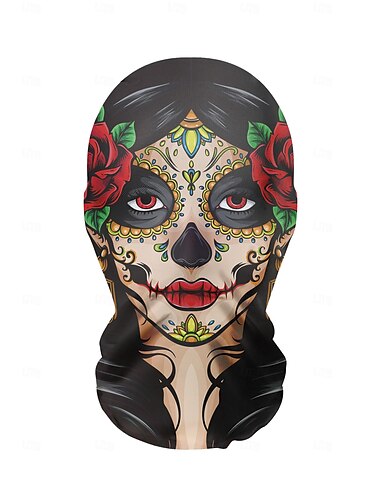  Esqueleto Caveira Fantasma Máscara Adereços de Halloween Adulto Homens Mulheres Engraçado Festa / Noite Festival Carnaval Fantasia de Carnaval Fácil