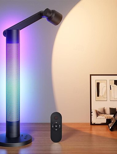 LED-Schreibtischlampe für das Home-Office, 600 lm, augenschonendes Leselicht, 360° drehbare Schwenkarme, dimmbare Tischlampe mit stimmungsvoller Beleuchtung für den Schreibtisch und das Nachttisch