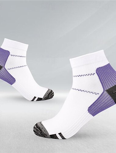  Kompressionsstrümpfe Sportsocken laufsocken 1 Paar Farbblock Herren Socken Rutschfest Atmungsaktiv Schweißableitend Komfortabel Fitnesstraining Basketball Laufen Joggen Radsport Sport Farbblock