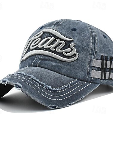  Bărbați Șapcă de baseball Palarie de soare Căciulă de camioner Negru Galben 100% bumbac Brodat Modă Casual Stradă Zilnic Scrisă Ajustabile Cremă Cu Protecție Solară Respirabil