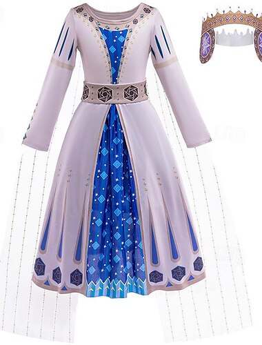  Desear Princesas Reina Amaya Vestidos Disfraz Cosplay Cosplay de película for Chica Niños Carnaval Rendimiento Fiesta