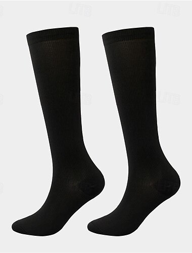  Calcetines de compresión Calcetines Deportivos Calcetines para correr 1 Par Básico Mujer Calcetines de tubo Transpirable Reductor del Sudor Cómodo Entrenamiento de gimnasio Baloncesto Corriendo