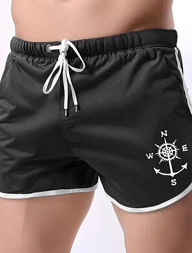  Herren Segelboot Badeshorts Boardshorts Badehosen Mittlere Taille Mode Designer sportlich Surfen Freizeit Sport Ferien Tasche Kordelzug Elastischer Bund Designer Bekleidung