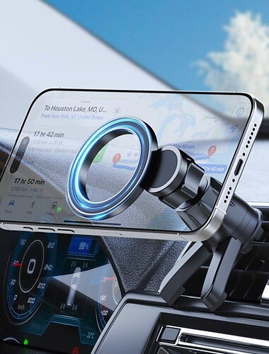  Magsafe-Halterung fürs Auto, Telefonhalterung für die Autolüftung, drehbarer Telefonhalter mit Schnallentyp fürs Auto
