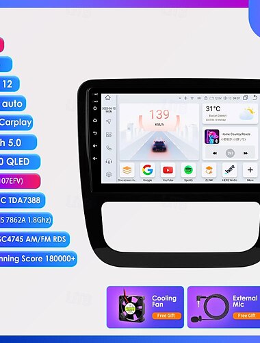  GPS-навигация на Android 12 для Volkswagen Scirocco 2008-2013, автомагнитола, мультимедийный плеер, Wi-Fi, DSP, стерео, сенсорный экран