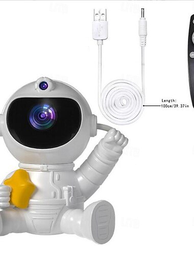  Astronauten-Galaxieprojektor, Nebeldecken-Galaxielichtprojektor, Sternenprojektor mit 8 Nebelmodi, 360° verstellbares Sternennachtlicht für Kinder und Erwachsene, Partyzimmerdekor, Fernbedienung