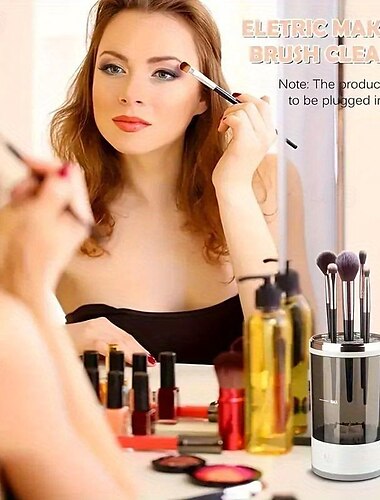  elektrischer Make-up-Pinselreiniger Make-up-Pinselreinigermaschine Make-up-Reiniger Pinselreiniger passend für Make-up-Pinsel aller Größen