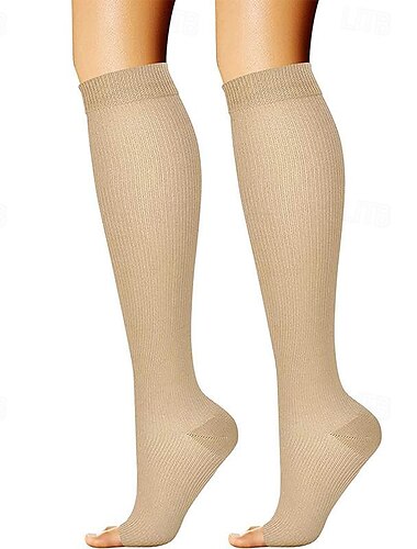  Kompressionsstrümpfe Sportsocken laufsocken 1 Paar Grundlegend Damen Röhrensocken Atmungsaktiv Schweißableitend Komfortabel Fitnesstraining Fussball Laufen Joggen Radsport Sport Einfarbig Nylon