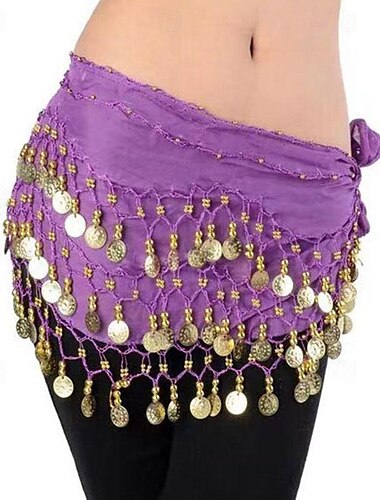  Bauchtanz Taillenkette für Erwachsene, indischer Tanz, Taillenkette, Square Dance, Taillendekoration, Wellen-Chiffon-Taillenkette