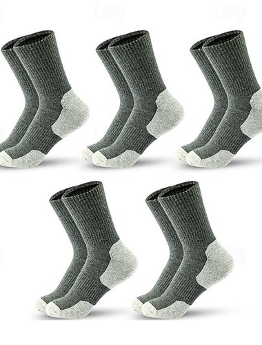  Herren 5 Paare Mehrfachpackungen Socken Sportsocken Laufsport Socken Freizeitsocken Schwarz Gelb Farbe Farbblock Sport & Natur Täglich Urlaub Grundlegend Mittel Sommer Frühling Modisch Brautkleider