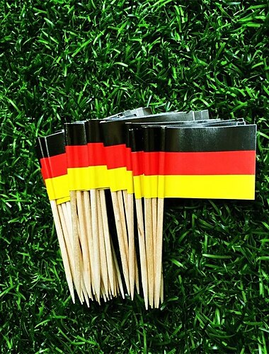  100 Stück Oktoberfest-Cupcake-Topper, Biertag-Kuchenaufsatz, bayerische Festival-Kuchen-Picker für Partyzubehör zum Thema Bier, Oktoberfest-Party-Dekoration