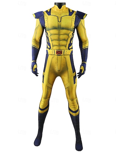  Дэдпул и Росомаха Wolverine Косплэй Kостюмы Боди Косплей из фильмов for Муж. Жен. Мальчики Взрослые Дети Карнавал Маскарад Вечеринка / ужин