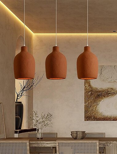  led-hanglamp 3-kleuren lichtbron 30cm 1-lichts Japanse stijl vaasvormig creatief schuim met hoge dichtheid e27 inbouw plafondverlichtingsarmaturen kantoor hotel restaurant decoratie hanglamp 85-265v