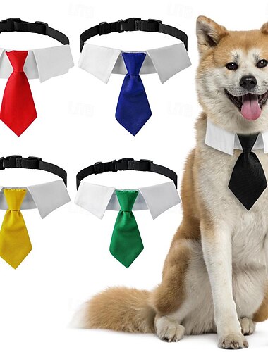  Cachorros Colarinho Fantasia para Cachorro Gravata Portador do Anél Elegante Macio Dia Das Bruxas Carnaval Casamento Festa  Roupas de cachorro para cachorro