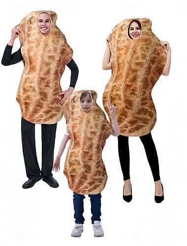  costumes de cosplay d'arachide pour couples costumes amusants enfants adultes hommes femmes garçons filles cosplay halloween performance fête halloween halloween carnaval mascarade costumes