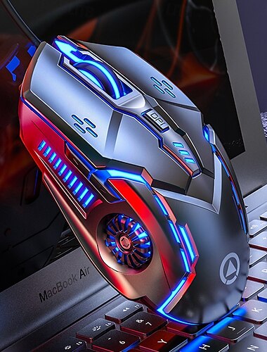  Souris de jeu professionnelle filaire 6 boutons 3200 dpi LED optique USB souris d'ordinateur souris de jeu pour PC portable gamer