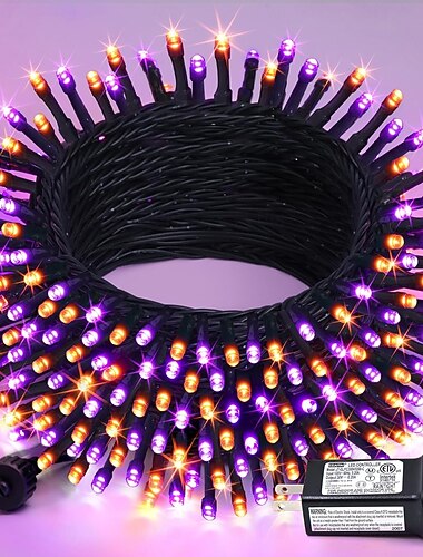  Laagspanning Veiligheid 8-functie Lichtketting Halloween Thanksgiving Bruiloft Binnen- en Buitendecoratie 10 Meter 100 Lichten 20 Meter 200 Lichten 30 Meter 300 Licht Boomdecoratie