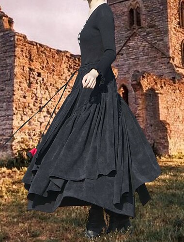 Rétro Vintage Jupe Femmes Fantaisie Mascarade Décontracté Quotidien Adulte Jupe